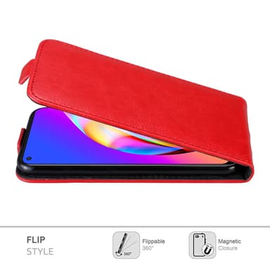 Oppo A94 5G Suojakuori Lompakkokotelo (Punainen)