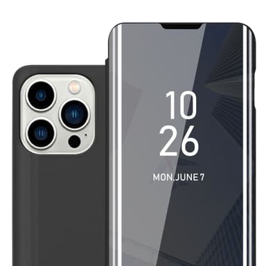 Suojakuori iPhone 14 PRO Lompakkokotelo (Musta)