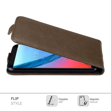 ZTE Blade V9 Suojakuori Lompakkokotelo (Ruskea)
