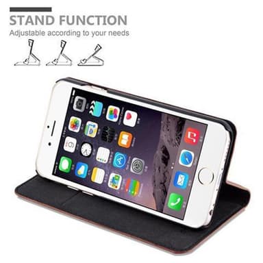 iPhone 6 / 6S Suojakuori Lompakkokotelo (Ruskea)