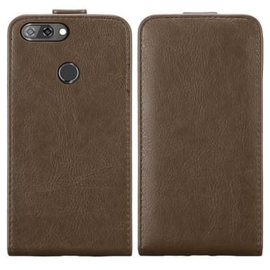 ZTE Blade V9 Suojakuori Lompakkokotelo (Ruskea)