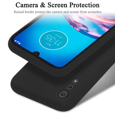 Motorola MOTO E6s 2020 Suojakuori Kotelo (Musta)