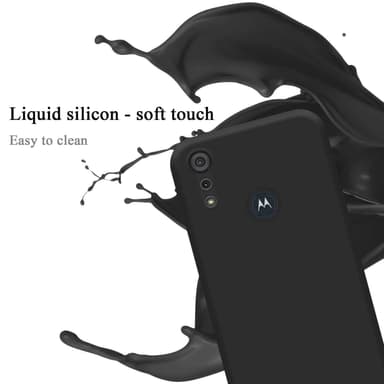 Motorola MOTO E6s 2020 Suojakuori Kotelo (Musta)