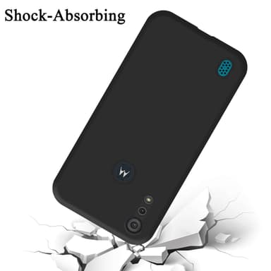Motorola MOTO E6s 2020 Suojakuori Kotelo (Musta)