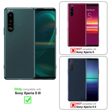 Sony Xperia 5 III Suojakuori Lompakkokotelo (Punainen)