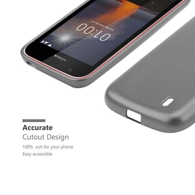 Nokia 1 2018 Suojakuori Kotelo (harmaa)