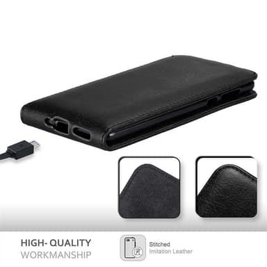 Nokia 5 2017 Suojakuori Lompakkokotelo (Musta)