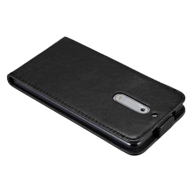 Nokia 5 2017 Suojakuori Lompakkokotelo (Musta)