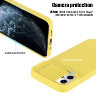 iPhone 11 PRO MAX Case Suojakuori Cover (Keltainen)