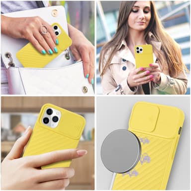 iPhone 11 PRO MAX Case Suojakuori Cover (Keltainen)