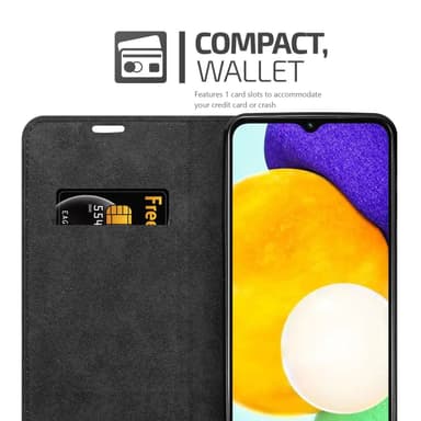 Samsung Galaxy A13 5G Suojakuori Lompakkokotelo (Musta)