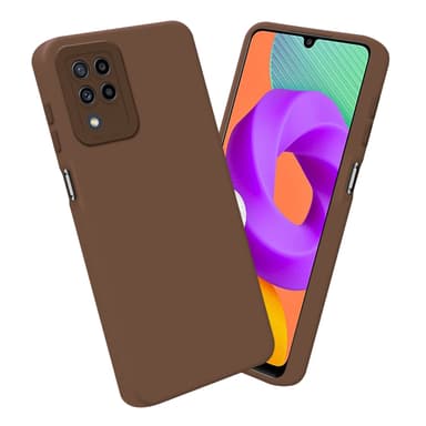Samsung Galaxy M22 / M32 4G Suojakuori Kotelo (Ruskea)