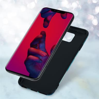 Huawei MATE 20 PRO Suojakuori Lompakkokotelo (Sininen)