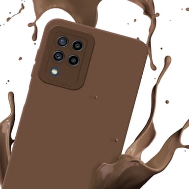 Samsung Galaxy M22 / M32 4G Suojakuori Kotelo (Ruskea)