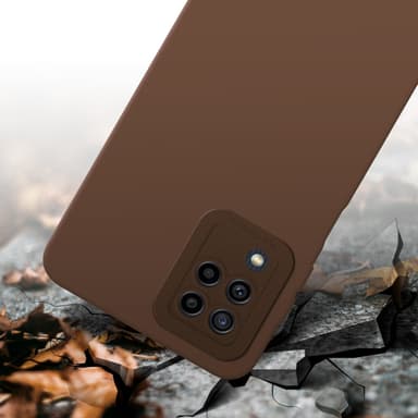 Samsung Galaxy M22 / M32 4G Suojakuori Kotelo (Ruskea)