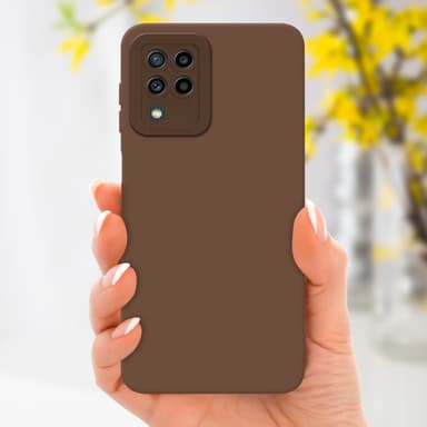 Samsung Galaxy M22 / M32 4G Suojakuori Kotelo (Ruskea)