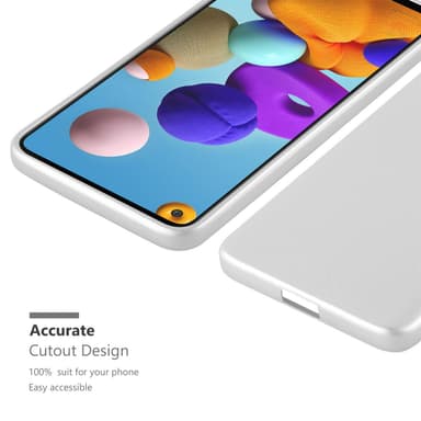 Samsung Galaxy A21s Suojakuori Kotelo (Hopea)