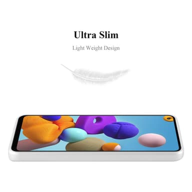 Samsung Galaxy A21s Suojakuori Kotelo (Hopea)