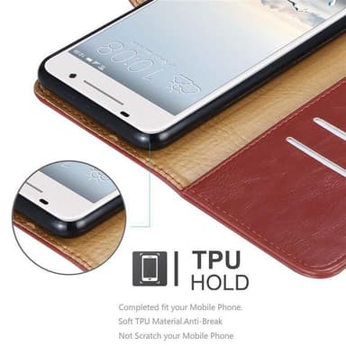 HTC ONE A9 Suojakuori Lompakkokotelo (Punainen)