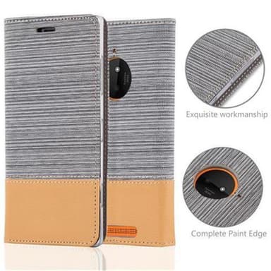 Nokia Lumia 830 Suojakuori Lompakkokotelo (harmaa)