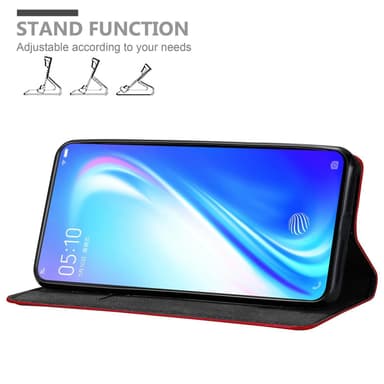 Vivo S1 Suojakuori Lompakkokotelo (Punainen)