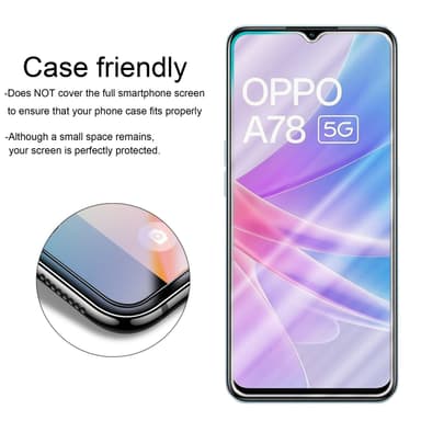 OPPO A78 5G Näytönsuoja Karkaistu lasi Suojakalvo