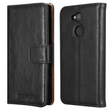 Sony Xperia L2 Suojakuori Lompakkokotelo (Musta)