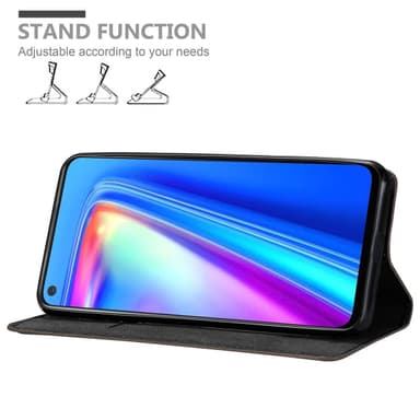 Realme 7 4G Suojakuori Lompakkokotelo (Ruskea)