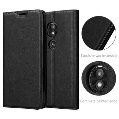 Motorola MOTO E5 PLAY Suojakuori Lompakkokotelo (Musta)