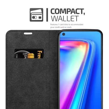 Realme 7 4G Suojakuori Lompakkokotelo (Ruskea)