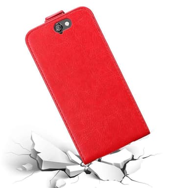 HTC ONE A9 Suojakuori Lompakkokotelo (Punainen)