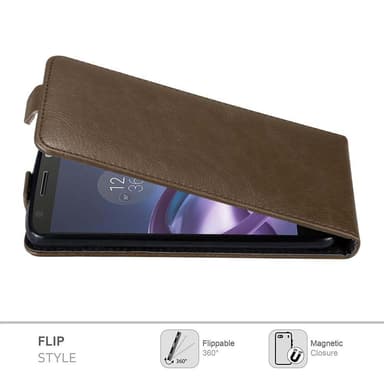 Motorola MOTO Z Suojakuori Lompakkokotelo (Ruskea)