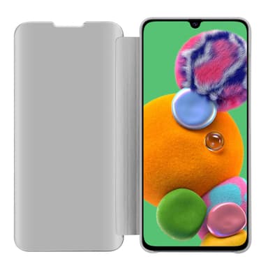 Suojakuori Samsung Galaxy A90 5G Lompakkokotelo (Hopea)