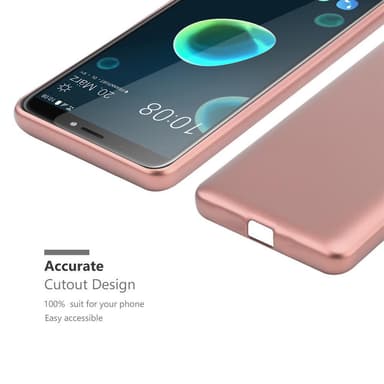 HTC Desire 12 PLUS Suojakuori Kotelo (Vaaleanpunainen)