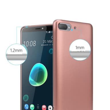HTC Desire 12 PLUS Suojakuori Kotelo (Vaaleanpunainen)