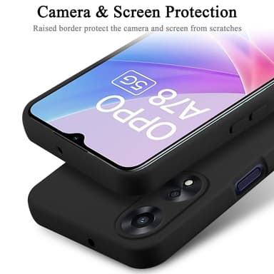 OPPO A78 5G Suojakuori Kotelo Case (Musta)