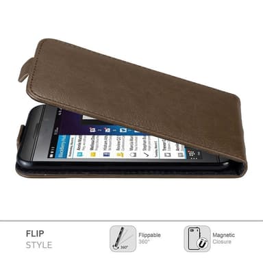 Blackberry Z10 Suojakuori Lompakkokotelo (Ruskea)