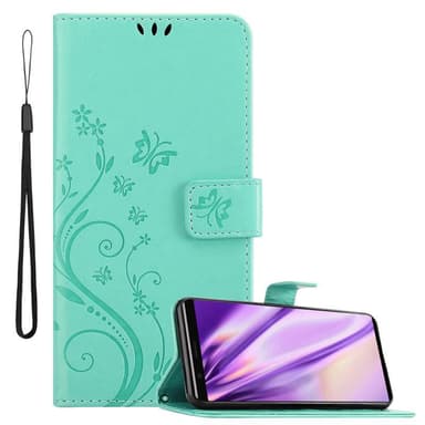 Sony Xperia 5 Suojakuori Lompakkokotelo (Turkoosi)