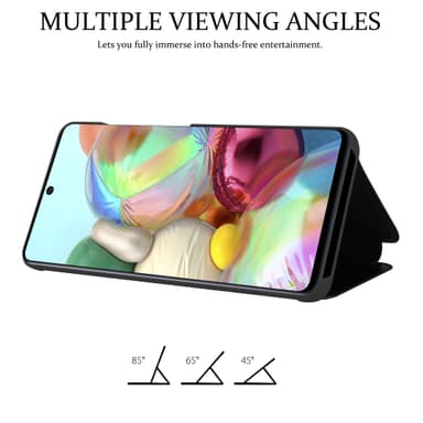 Suojakuori Samsung Galaxy A71 4G Lompakkokotelo (Musta)