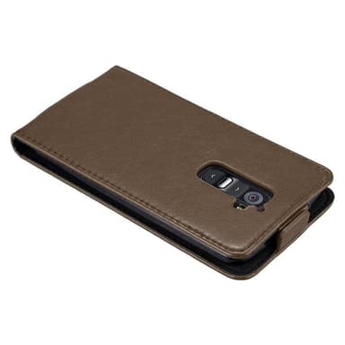 LG G2 Suojakuori Lompakkokotelo (Ruskea)