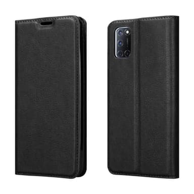 Oppo A92 Suojakuori Lompakkokotelo (Musta)
