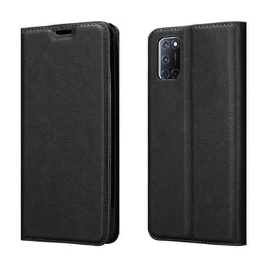 Oppo A92 Suojakuori Lompakkokotelo (Musta)