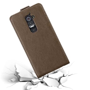 LG G2 Suojakuori Lompakkokotelo (Ruskea)