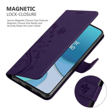 OnePlus 8T Suojakuori Lompakkokotelo (Violetti)
