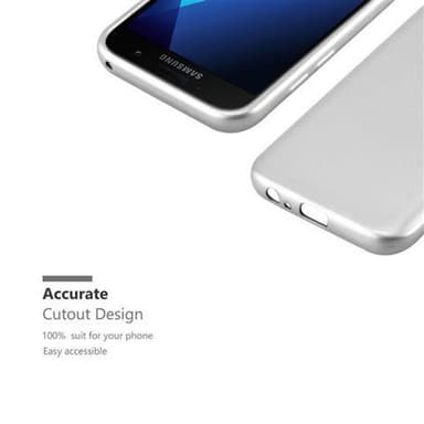 Samsung Galaxy A3 2017 Suojakuori Kotelo (Hopea)