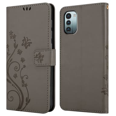 Nokia G11 / G21 Suojakuori Lompakkokotelo (harmaa)