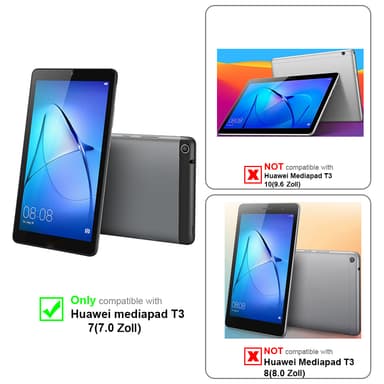 Huawei MediaPad T3 7 (7.0 Zoll) 3x Suojakalvo Karkaistu