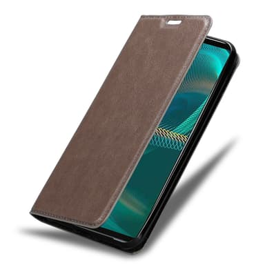 Sony Xperia 5 III Suojakuori Lompakkokotelo (Ruskea)
