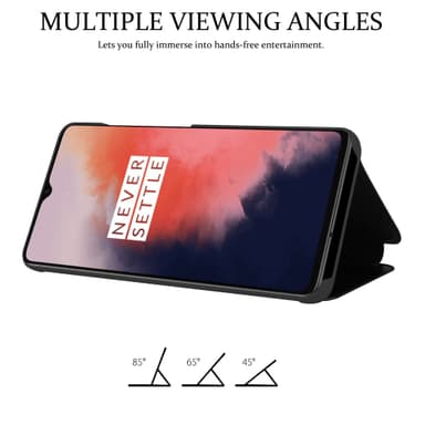 Suojakuori OnePlus 7T Lompakkokotelo (Musta)