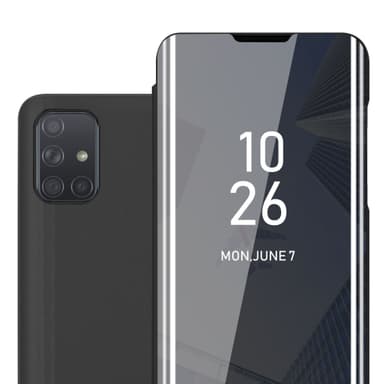 Suojakuori Samsung Galaxy A71 4G Lompakkokotelo (Musta)